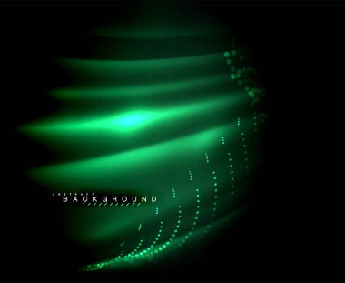 Neon parlayan techno hatları, yüksek teknoloji fütüristik arka plan şablonu kare şekilleri ile