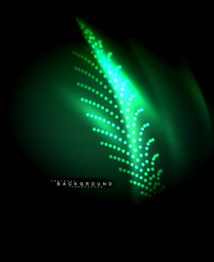 Neon parlayan techno hatları, yüksek teknoloji fütüristik arka plan şablonu kare şekilleri ile