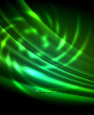 Neon parlayan techno hatları, yüksek teknoloji fütüristik arka plan şablonu kare şekilleri ile