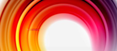 Gökkuşağı sıvı renkli arka plan - girdap ve daireler, bükülmüş sıvı renkler, renkli mermer veya plastik dalgalı doku zemin, çok renkli şablonu için iş veya teknoloji