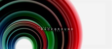 Gökkuşağı sıvı renkli arka plan - girdap ve daireler, bükülmüş sıvı renkler, renkli mermer veya plastik dalgalı doku zemin, çok renkli şablonu için iş veya teknoloji