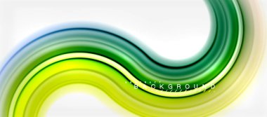 Gökkuşağı sıvı renkli arka plan - girdap ve daireler, bükülmüş sıvı renkler, renkli mermer veya plastik dalgalı doku zemin, çok renkli şablonu için iş veya teknoloji