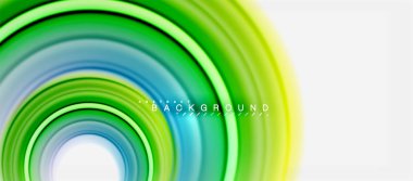 Gökkuşağı sıvı renkli arka plan - girdap ve daireler, bükülmüş sıvı renkler, renkli mermer veya plastik dalgalı doku zemin, çok renkli şablonu için iş veya teknoloji