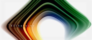 Gökkuşağı sıvı renk arka plan Bükülü sıvı tasarım, renkli mermer veya plastik dalgalı doku zemin, çok renkli şablonu için iş veya teknoloji sunu veya web broşür kapak