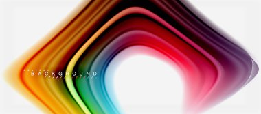 Gökkuşağı sıvı renk arka plan Bükülü sıvı tasarım, renkli mermer veya plastik dalgalı doku zemin, çok renkli şablonu için iş veya teknoloji sunu veya web broşür kapak