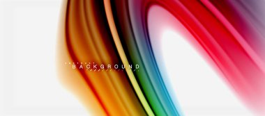 Gökkuşağı sıvı renk arka plan Bükülü sıvı tasarım, renkli mermer veya plastik dalgalı doku zemin, çok renkli şablonu için iş veya teknoloji sunu veya web broşür kapak