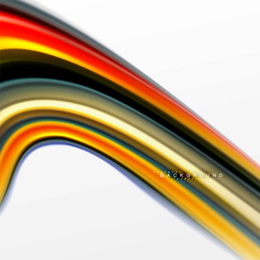 Sıvı sıvı karıştırma renkler konsepti üzerine açık gri renkli, eğri akışı, trendy soyut düzeni şablonu iş veya teknoloji sunu veya web broşür kapak için duvar kağıdı