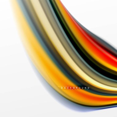 Sıvı sıvı karıştırma renkler konsepti üzerine açık gri renkli, eğri akışı, trendy soyut düzeni şablonu iş veya teknoloji sunu veya web broşür kapak için duvar kağıdı