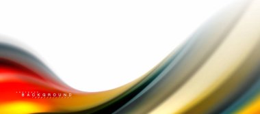 Sıvı sıvı karıştırma renkler konsepti üzerine açık gri renkli, eğri akışı, trendy soyut düzeni şablonu iş veya teknoloji sunu veya web broşür kapak için duvar kağıdı