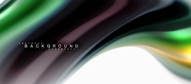 Sıvı sıvı karıştırma renkler konsepti üzerine açık gri renkli, eğri akışı, trendy soyut düzeni şablonu iş veya teknoloji sunu veya web broşür kapak için duvar kağıdı