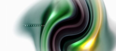 Sıvı sıvı karıştırma renkler konsepti üzerine açık gri renkli, eğri akışı, trendy soyut düzeni şablonu iş veya teknoloji sunu veya web broşür kapak için duvar kağıdı