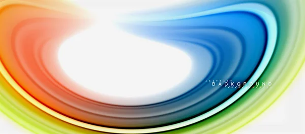 彩虹流体颜色抽象背景扭曲液体设计, 彩色大理石或塑料波浪纹理背景, 多彩多姿的商业或技术展示模板或网络小册子封面 — 图库矢量图片
