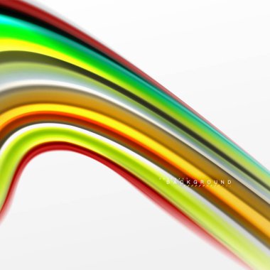 Sıvı sıvı karıştırma renkler konsepti üzerine açık gri renkli, eğri akışı, trendy soyut düzeni şablonu iş veya teknoloji sunu veya web broşür kapak için duvar kağıdı