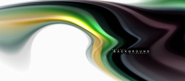 Sıvı sıvı karıştırma konsepti üzerine açık gri renkli, eğri akışı, iş veya teknoloji sunu veya web broşür kapak, duvar kağıdı için trendy soyut düzeni şablonu renkleri. Vektör çizim