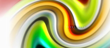 Sıvı sıvı karıştırma renkler konsepti üzerine açık gri renkli, eğri akışı, trendy soyut düzeni şablonu iş veya teknoloji sunu veya web broşür kapak için duvar kağıdı