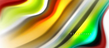 Sıvı sıvı karıştırma renkler konsepti üzerine açık gri renkli, eğri akışı, trendy soyut düzeni şablonu iş veya teknoloji sunu veya web broşür kapak için duvar kağıdı