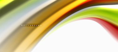 Sıvı sıvı karıştırma renkler konsepti üzerine açık gri renkli, eğri akışı, trendy soyut düzeni şablonu iş veya teknoloji sunu veya web broşür kapak için duvar kağıdı