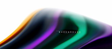 Sıvı sıvı karıştırma renkler konsepti üzerine açık gri renkli, eğri akışı, trendy soyut düzeni şablonu iş veya teknoloji sunu veya web broşür kapak için duvar kağıdı