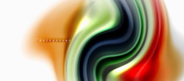 Sıvı sıvı karıştırma renkler konsepti üzerine açık gri renkli, eğri akışı, trendy soyut düzeni şablonu iş veya teknoloji sunu veya web broşür kapak için duvar kağıdı