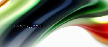 Sıvı sıvı karıştırma renkler konsepti üzerine açık gri renkli, eğri akışı, trendy soyut düzeni şablonu iş veya teknoloji sunu veya web broşür kapak için duvar kağıdı