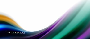 Sıvı sıvı karıştırma renkler konsepti üzerine açık gri renkli, eğri akışı, trendy soyut düzeni şablonu iş veya teknoloji sunu veya web broşür kapak için duvar kağıdı