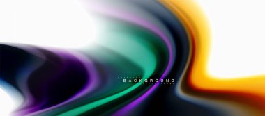 Sıvı sıvı karıştırma renkler konsepti üzerine açık gri renkli, eğri akışı, trendy soyut düzeni şablonu iş veya teknoloji sunu veya web broşür kapak için duvar kağıdı