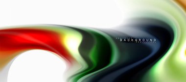 Sıvı sıvı karıştırma renkler konsepti üzerine açık gri renkli, eğri akışı, trendy soyut düzeni şablonu iş veya teknoloji sunu veya web broşür kapak için duvar kağıdı