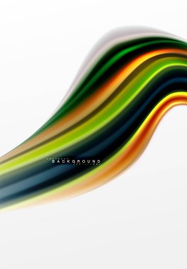 Sıvı sıvı karıştırma renkler konsepti üzerine açık gri renkli, eğri akışı, trendy soyut düzeni şablonu iş veya teknoloji sunu veya web broşür kapak için duvar kağıdı