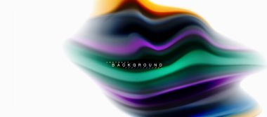 Sıvı sıvı karıştırma renkler konsepti üzerine açık gri renkli, eğri akışı, trendy soyut düzeni şablonu iş veya teknoloji sunu veya web broşür kapak için duvar kağıdı