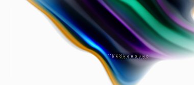 Sıvı sıvı karıştırma renkler konsepti üzerine açık gri renkli, eğri akışı, trendy soyut düzeni şablonu iş veya teknoloji sunu veya web broşür kapak için duvar kağıdı