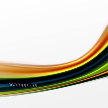 Sıvı sıvı karıştırma renkler konsepti üzerine açık gri renkli, eğri akışı, trendy soyut düzeni şablonu iş veya teknoloji sunu veya web broşür kapak için duvar kağıdı