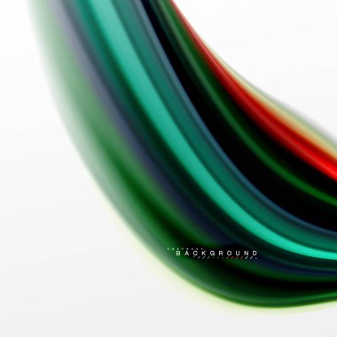 Sıvı sıvı karıştırma renkler konsepti üzerine açık gri renkli, eğri akışı, trendy soyut düzeni şablonu iş veya teknoloji sunu veya web broşür kapak için duvar kağıdı