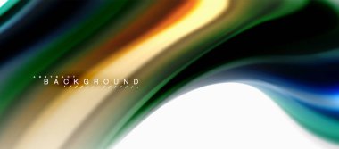 Sıvı sıvı karıştırma renkler konsepti üzerine açık gri renkli, eğri akışı, trendy soyut düzeni şablonu iş veya teknoloji sunu veya web broşür kapak için duvar kağıdı