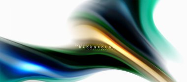 Sıvı sıvı karıştırma renkler konsepti üzerine açık gri renkli, eğri akışı, trendy soyut düzeni şablonu iş veya teknoloji sunu veya web broşür kapak için duvar kağıdı