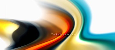 Sıvı sıvı karıştırma renkler konsepti üzerine açık gri renkli, eğri akışı, trendy soyut düzeni şablonu iş veya teknoloji sunu veya web broşür kapak için duvar kağıdı