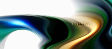 Sıvı sıvı karıştırma renkler konsepti üzerine açık gri renkli, eğri akışı, trendy soyut düzeni şablonu iş veya teknoloji sunu veya web broşür kapak için duvar kağıdı