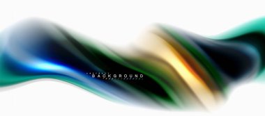 Sıvı sıvı karıştırma renkler konsepti üzerine açık gri renkli, eğri akışı, trendy soyut düzeni şablonu iş veya teknoloji sunu veya web broşür kapak için duvar kağıdı