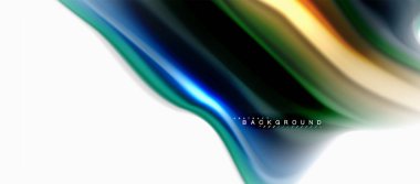 Sıvı sıvı karıştırma renkler konsepti üzerine açık gri renkli, eğri akışı, trendy soyut düzeni şablonu iş veya teknoloji sunu veya web broşür kapak için duvar kağıdı