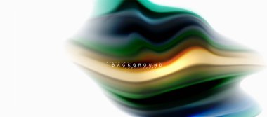 Sıvı sıvı karıştırma renkler konsepti üzerine açık gri renkli, eğri akışı, trendy soyut düzeni şablonu iş veya teknoloji sunu veya web broşür kapak için duvar kağıdı