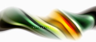 Sıvı sıvı karıştırma renkler konsepti üzerine açık gri renkli, eğri akışı, trendy soyut düzeni şablonu iş veya teknoloji sunu veya web broşür kapak için duvar kağıdı