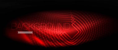 Neon parlayan dalga, sihirli enerji ve ışık arka plan. Duvar kağıdı şablonu, yüksek teknoloji gelecek kavramı