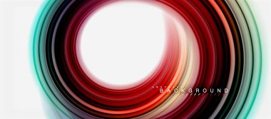 Gökkuşağı sıvı soyut girdap şekli, bükülmüş sıvı renkler tasarım, renkli mermer veya plastik dalgalı doku arka plan, çok renkli şablonu için iş veya teknoloji sunu veya web broşürü