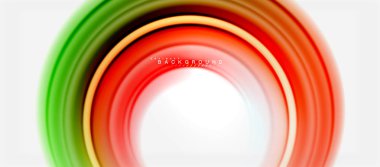 Gökkuşağı sıvı renkli arka plan - girdap ve daireler, bükülmüş sıvı renkler, renkli mermer veya plastik dalgalı doku zemin, çok renkli şablonu için iş veya teknoloji