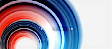 Gökkuşağı sıvı renkli arka plan - girdap ve daireler, bükülmüş sıvı renkler, renkli mermer veya plastik dalgalı doku zemin, çok renkli şablonu için iş veya teknoloji