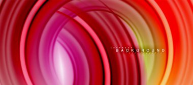 Gökkuşağı sıvı renkli arka plan - girdap ve daireler, bükülmüş sıvı renkler, renkli mermer veya plastik dalgalı doku zemin, çok renkli şablonu için iş veya teknoloji