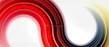 Gökkuşağı sıvı renkli arka plan - girdap ve daireler, bükülmüş sıvı renkler, renkli mermer veya plastik dalgalı doku zemin, çok renkli şablonu için iş veya teknoloji