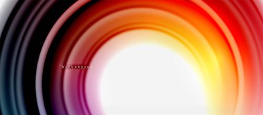 Gökkuşağı sıvı renkli arka plan - girdap ve daireler, bükülmüş sıvı renkler, renkli mermer veya plastik dalgalı doku zemin, çok renkli şablonu için iş veya teknoloji