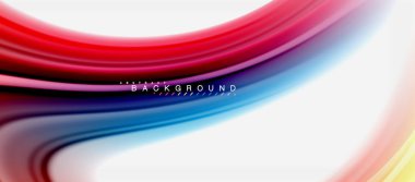 Gökkuşağı sıvı renk arka plan Bükülü sıvı tasarım, renkli mermer veya plastik dalgalı doku zemin, çok renkli şablonu için iş veya teknoloji sunu veya web broşür kapak