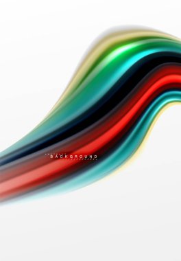 Sıvı sıvı karıştırma renkler konsepti üzerine açık gri renkli, eğri akışı, trendy soyut düzeni şablonu iş veya teknoloji sunu veya web broşür kapak için duvar kağıdı