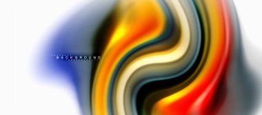 Sıvı sıvı karıştırma konsepti üzerine açık gri renkli, eğri akışı, iş veya teknoloji sunu veya web broşür kapak, duvar kağıdı için trendy soyut düzeni şablonu renkleri. Vektör çizim